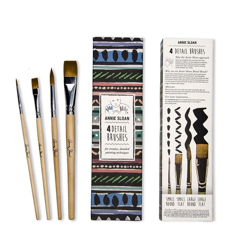 The Owl Box Annie Sloan 4 Detail Brush Kit